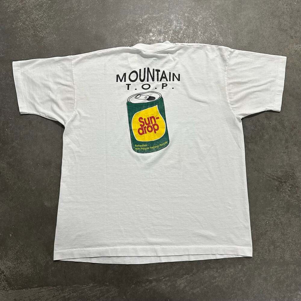 Vintage 90s Fruit of the Loom Best Sun Drop Soda T-Shirt White